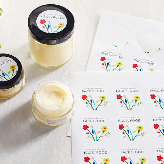 Product Labels on Sheets